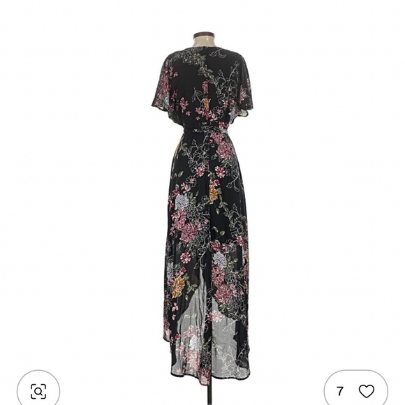 Beautiful Floral Maxi Wrap Dress in Floral Print Women’s Size 4 Small - Picture 2 of 5